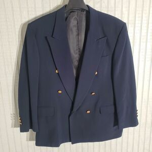 NEIL ALLYN NAVY BLUE BLAZER LONG SLEEVE POLY/WOOLSIZE 42L